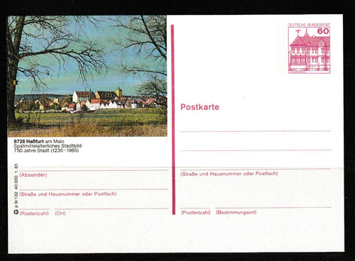 Cartolina illustrata hassfurt - cartolina,